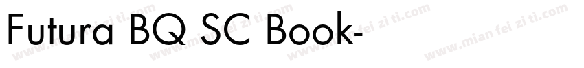 Futura BQ SC Book字体转换